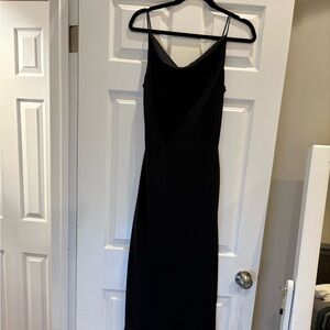 Sexy flowy little black dress